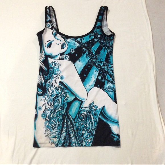 NEW Too Fast Blue Mini Dress size Large - Picture 3 of 5